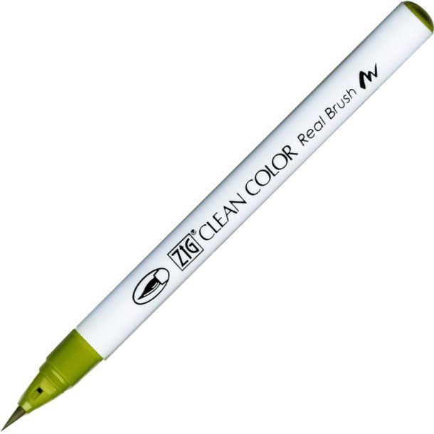 ZIG Clean Color Pensel - Pen 046 - fluorescerende Mellemgrn