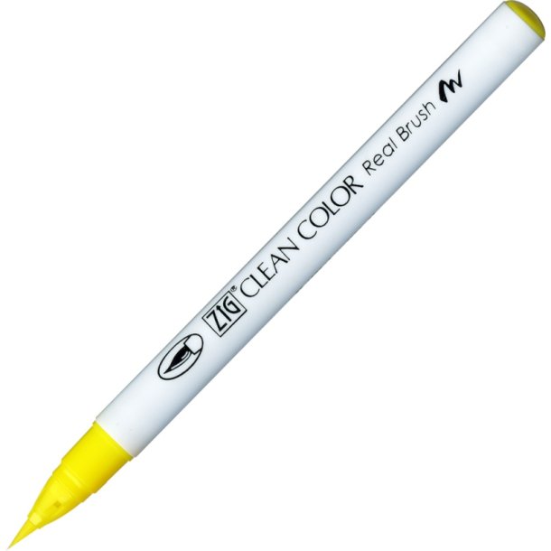 ZIG Clean Color Pensel - Pen 051 - fluorescerende Citrongul