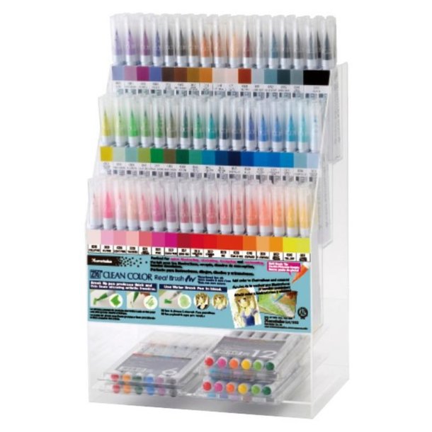 ZIG Clean Color Real Brush - Tomt Display - plads til 189 stk.