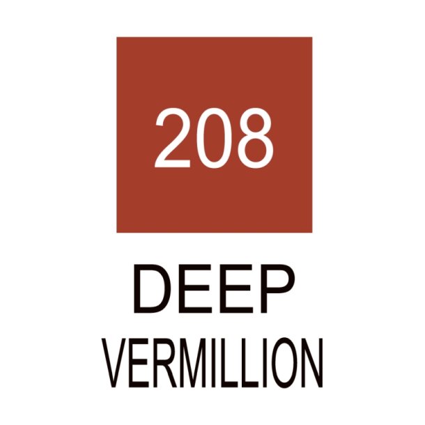 ZIG Clean Color Brush - Pen 208 - Dyb Vermillion