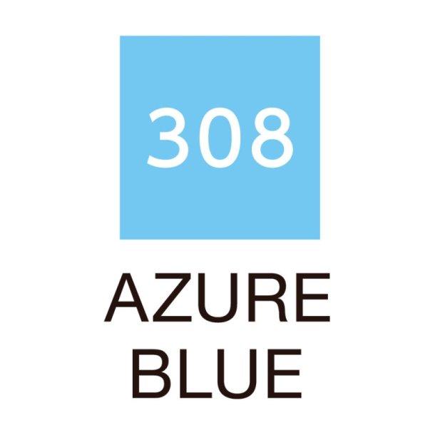 ZIG Clean Color Pensel - Pen 308 - Azur bl