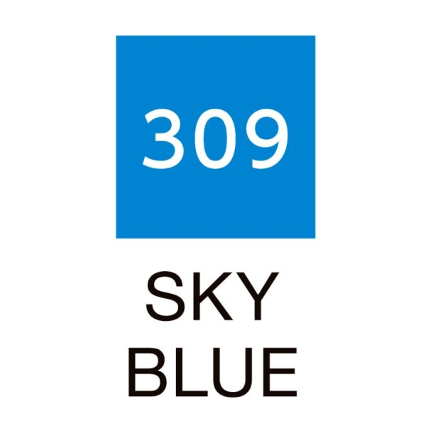 ZIG Clean Color Pensel - Pen 309 - Himmel bl