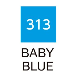 ZIG Clean Color Pensel - Pen 313 - Baby bl