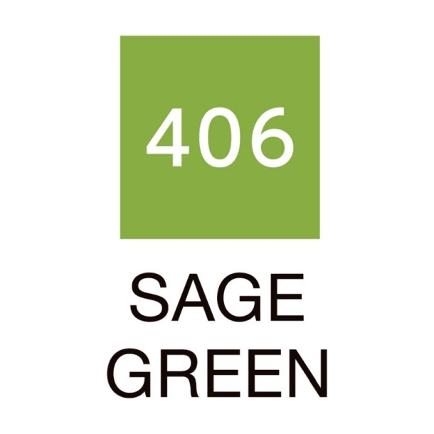 ZIG Clean Color Pensel - Pen 406 - Sage bl