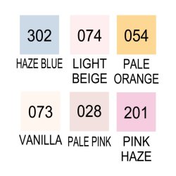 ZIG Clean Color Pensel - Pen St - med 6 stk. Portrait Colors