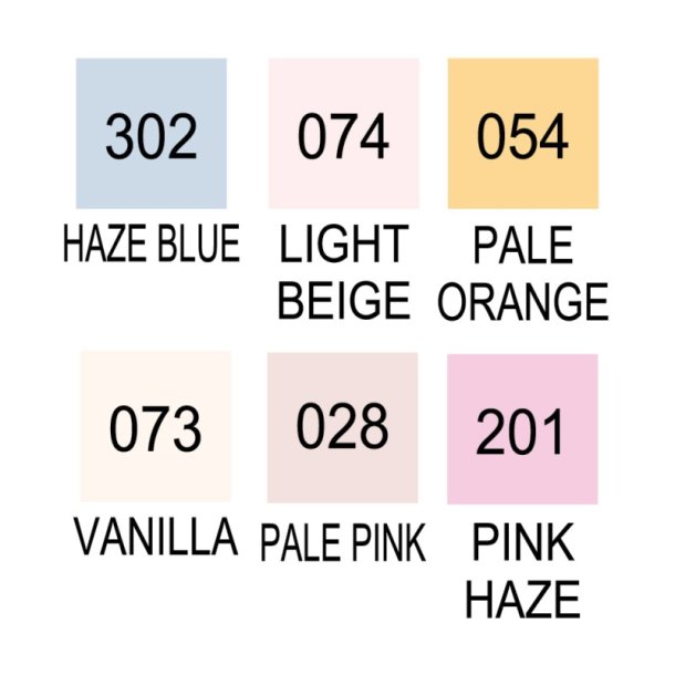 ZIG Clean Color Pensel - Pen St - med 6 stk. Portrait Colors