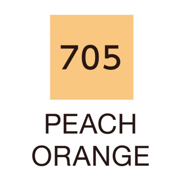 ZIG Clean Color Pensel - Pen 705 - Fersken orange