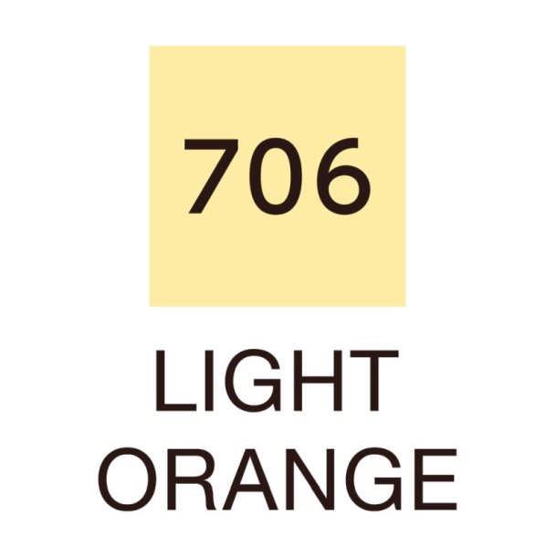 ZIG Clean Color Pensel - Pen 706 - Let orange