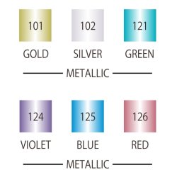 ZIG Clean Farve DOT 6 - Metallic - st - 6 farver