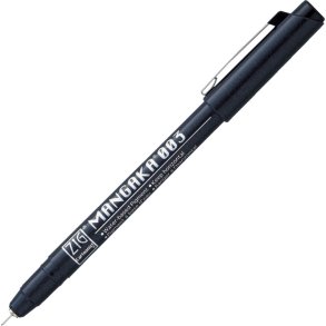 ZIG Cartoonist Mangaka Fineliner - 0,03mm sort drawing pen