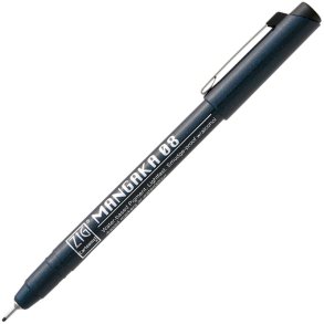 ZIG Cartoonist Mangaka Fineliner - 0,8mm sort drawing pen