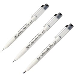 ZIG Kuretake calligraphy st - 1/2/3mm kalligrafist med 3 sorte