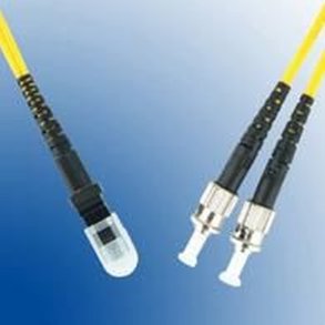 MicroConnect MTRJ/UPC-ST/UPC 5m OS2 SM Duplex LSZH OD: 2mm - 0.3db gul