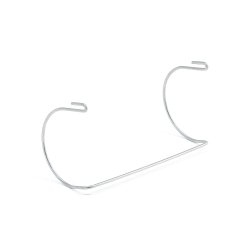 Poseholder til 125 Liters affaldsvogn - Metal - Slv