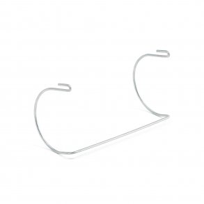 Poseholder til 125 Liters affaldsvogn - Metal - Slv