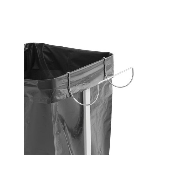 Poseholder til 125 Liters affaldsvogn - Metal - Slv