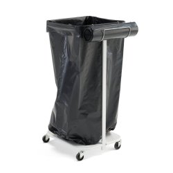 Poseholder til 125 Liters affaldsvogn - Metal - Slv