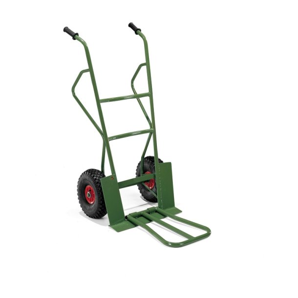 Skkevogn - Luft gummi hjul - Stl - 300 kg - grn