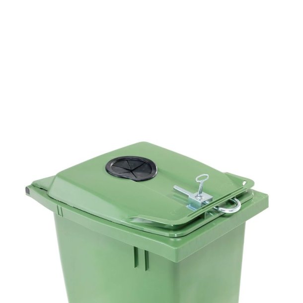 Affaldsbeholder - 190 Liter - rund bning - Dse/Flaske indkast - til inde og ude - ls - grn