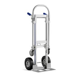 Skkevogn/Rullevogn Sammenklappelig - to i &eacute;n - Aluminium - 200/250 kg