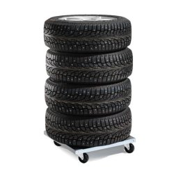 Dkvogn Kvadratisk - lasteevne 150 kg - 500x500 mm - Glat galvaniseret overflade 