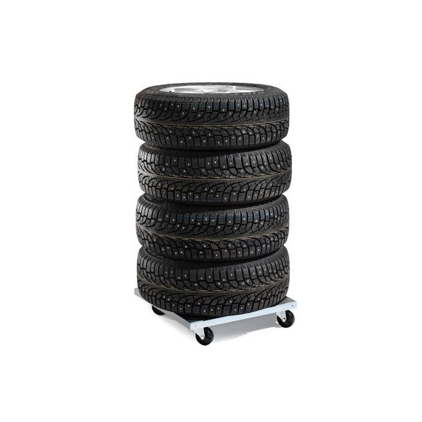 Dkvogn Kvadratisk - lasteevne 150 kg - 500x500 mm - Glat galvaniseret overflade 