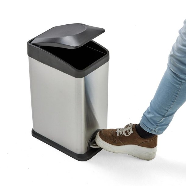 Pedalspand - 1x15 liter - udtagelig inder beholder - Hygiejnisk - Rustfri