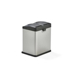 Pedalspand - 2x15 liter - udtagelig inder beholder - Hygiejnisk - Farvekodede pedaler - Rustfri