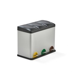 Pedalspand - 3x15 liter - inder beholder - Farvekodede pedaler