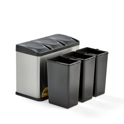 Pedalspand - 3x15 liter - inder beholder - Farvekodede pedaler