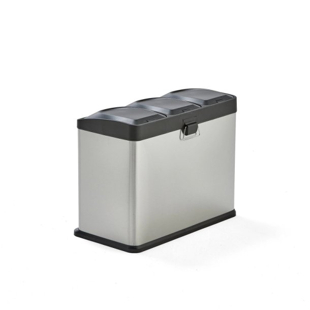 Pedalspand - 3x15 liter - inder beholder - Farvekodede pedaler