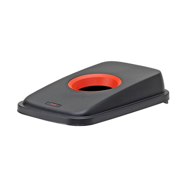 Lg - til 55 liters affaldsbeholder - aflang bning - Rd/sort