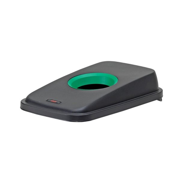 Lg - til 55 liters affaldsbeholder - rund bning - grn/sort