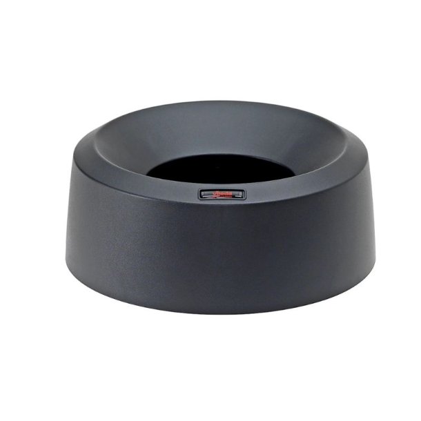 Lg - til 50 liters affaldsbeholder - rund - rund bning - sort