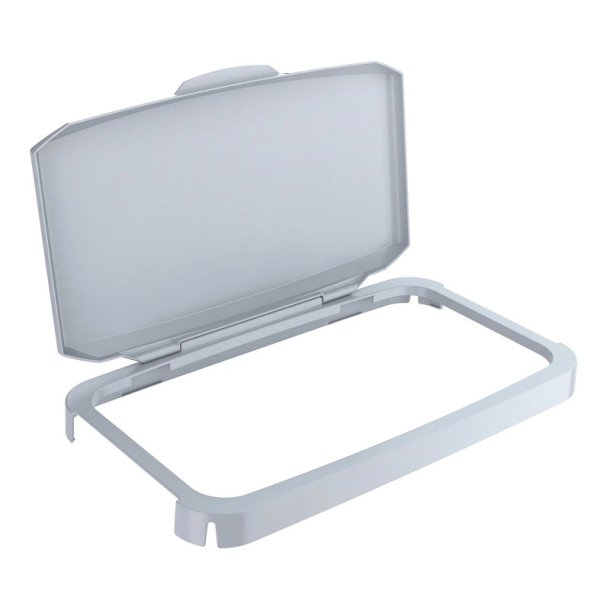 Lg til 60 liters Affaldsspand - hrdfrt plast - Klaplg - gr