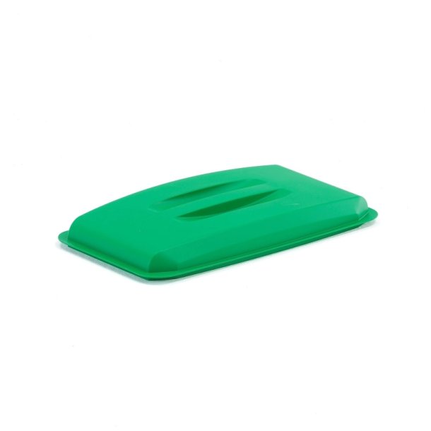 Lg til 60 liters Affaldsspand - hrdfrt plast - hndtag - grn
