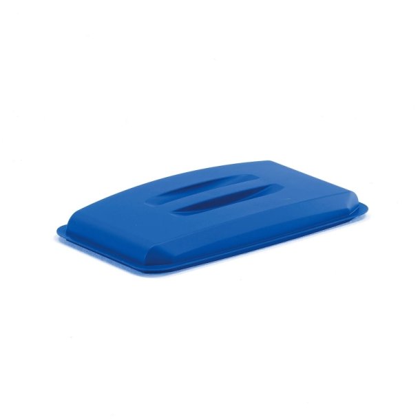 Lg til 60 liters Affaldsspand - hrdfrt plast - hndtag - bl