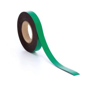 Magnetbnd - 25mm - med vinylbekldt overflade - skrivbar - grn