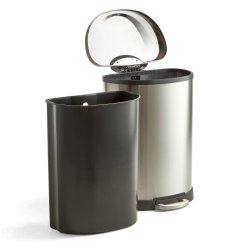 Pedalspand - 50 liter - udtagelig inder beholder - SoftClose - Rustfri stl