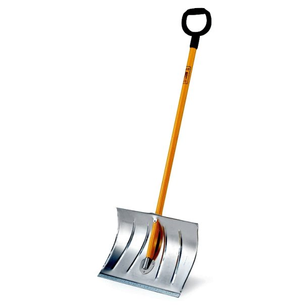 Sneskraber - klinge i aluminium - forstrket kant - trskaft - 145,5 cm - bredde 50 cm - Alu