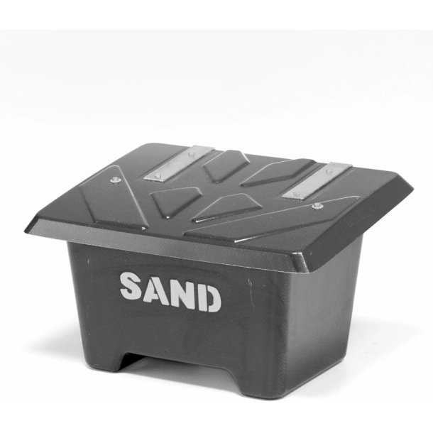 Sandboks/Saltboks - 65 Liter Sort sandbeholder med lg