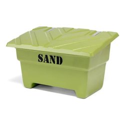 Sandboks/Saltboks - 550 Liter Grn sandbeholder med lg