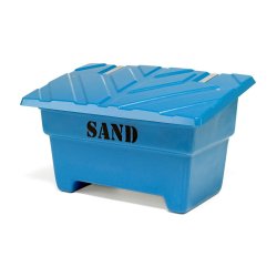 Sandboks/Saltboks - 550 Liter Bl sandbeholder med lg