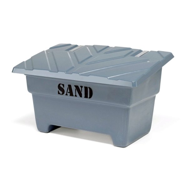 Sandboks/Saltboks - 550 Liter Gr sandbeholder med lg