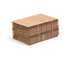 Papkasse 35x25x25cm - 25 stk. af B�lgepap med hurtig bund