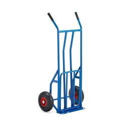 Skkevogn - bl - Stl - lasteevne 250 kg - Luftgummi hjul