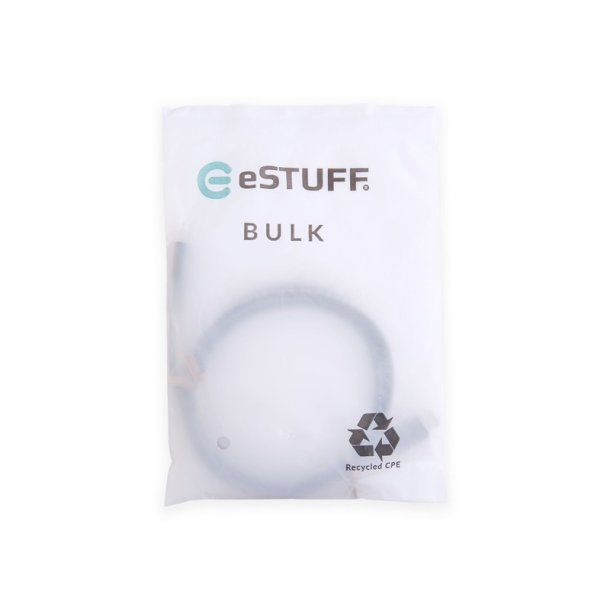 eSTUFF - ES604180-BULK - USB 2.0 - USB C - Male - Straight - Nickel - Recycled Thermoplastic Elastomer (rTPE)