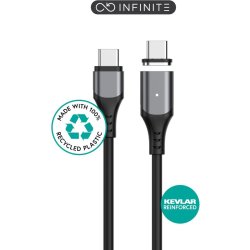 eSTUFF - ES604265-BULK - USB 2.0 - USB C - Male - Straight - Nickel - Recycled Thermoplastic Elastomer (rTPE)