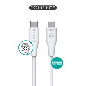 eSTUFF - ES604270-BULK - USB 2.0 - USB C - Male - Straight - Nickel - Recycled Thermoplastic Elastomer (rTPE)