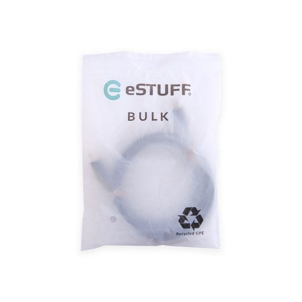 eSTUFF - ES604280-BULK - USB 2.0 - USB C - Male - Straight - Nickel - Recycled Thermoplastic Elastomer (rTPE)